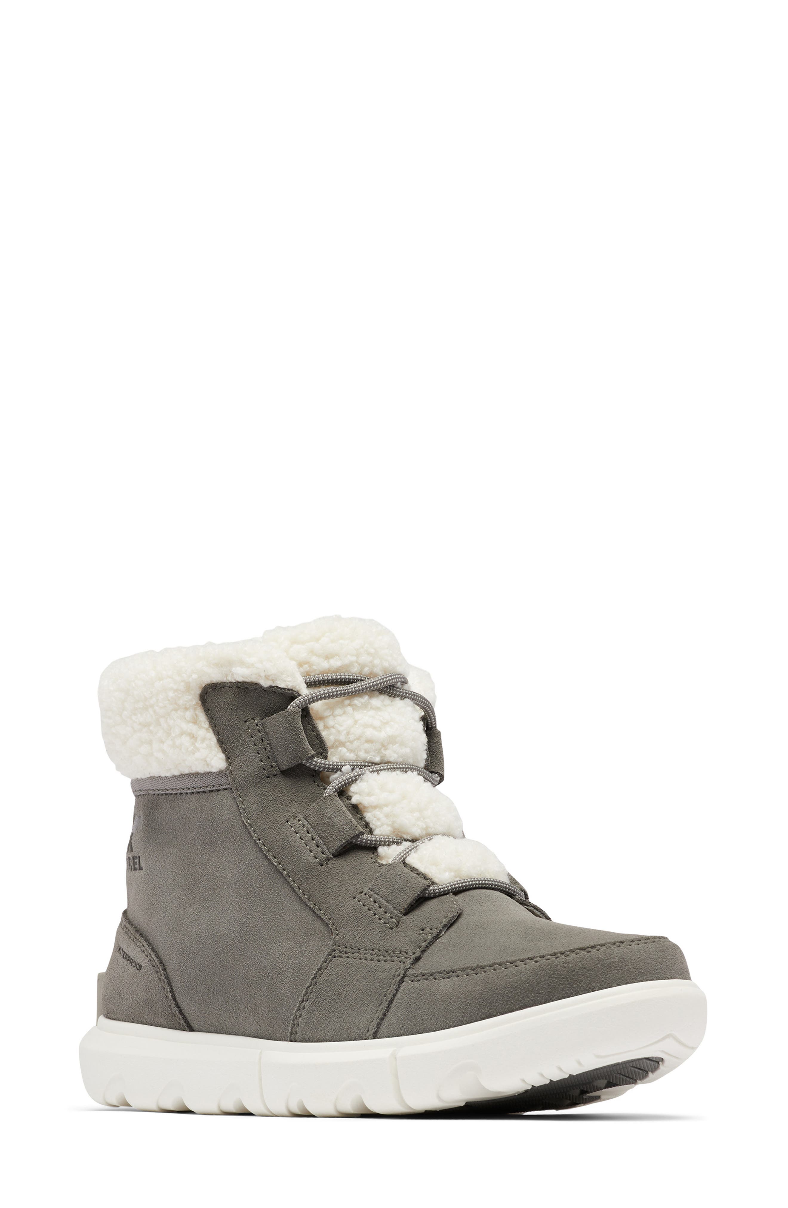 SOREL Explorer Next Faux Shearling Waterproof Bootie, Main, color, 