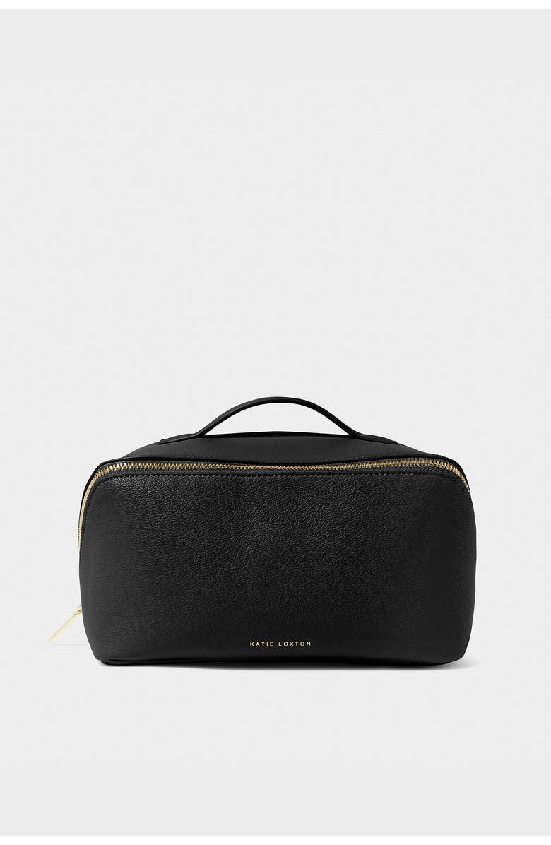 Katie Loxton Large Make Up and Toiletry Bag, Alternate, color, Black