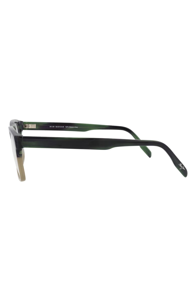 Maui Jim 56mm Square Optical Glasses, Alternate, color, Green Green Transparent