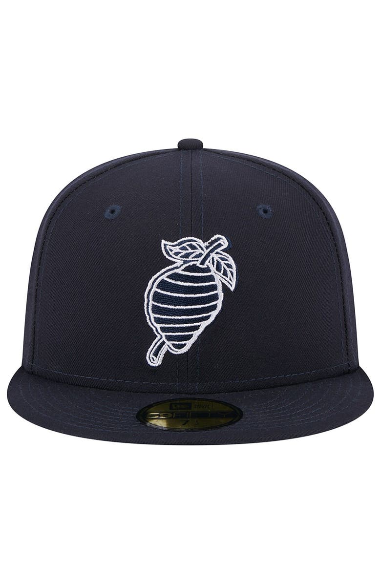 New Era Men's New Era Navy Charlotte Knights Theme Nights Black Hornets 59FIFTY Fitted Hat, Alternate, color, Navy