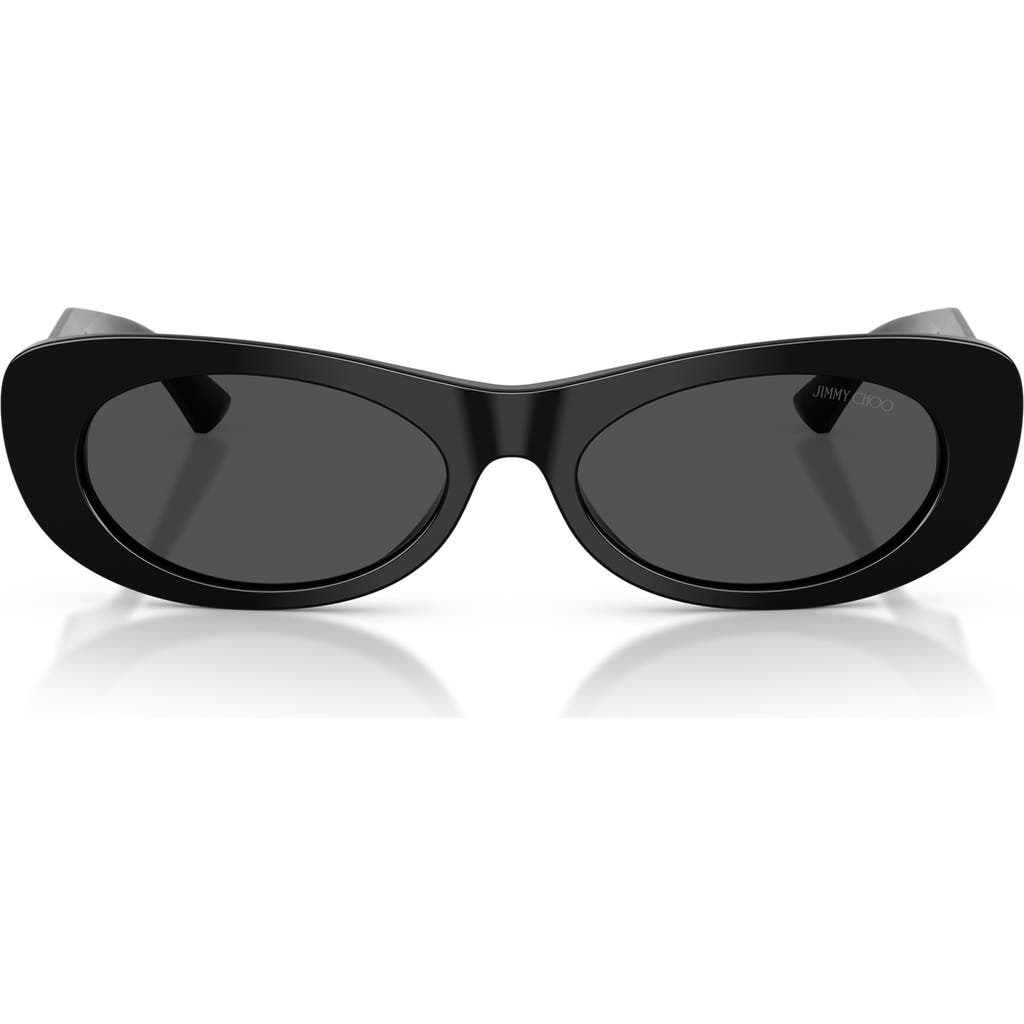 Jimmy Choo Jc 5038bu 500087 54mm Womens Oval Sunglasses In Black