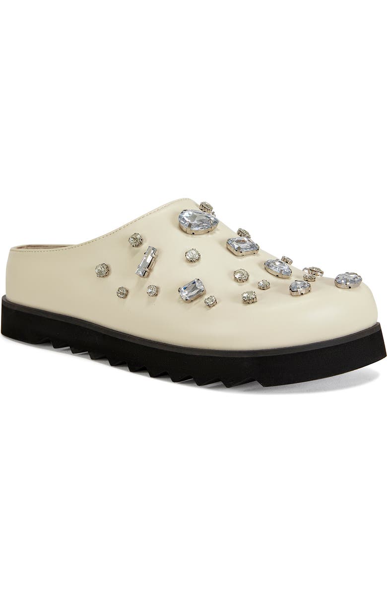 AZALEA WANG Voncile Embellished Platform Mule, Main, color, Bone