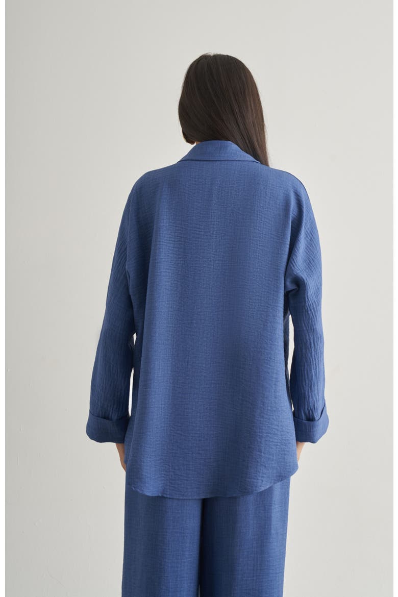Linen Tunic, Alternate, color, Indigo