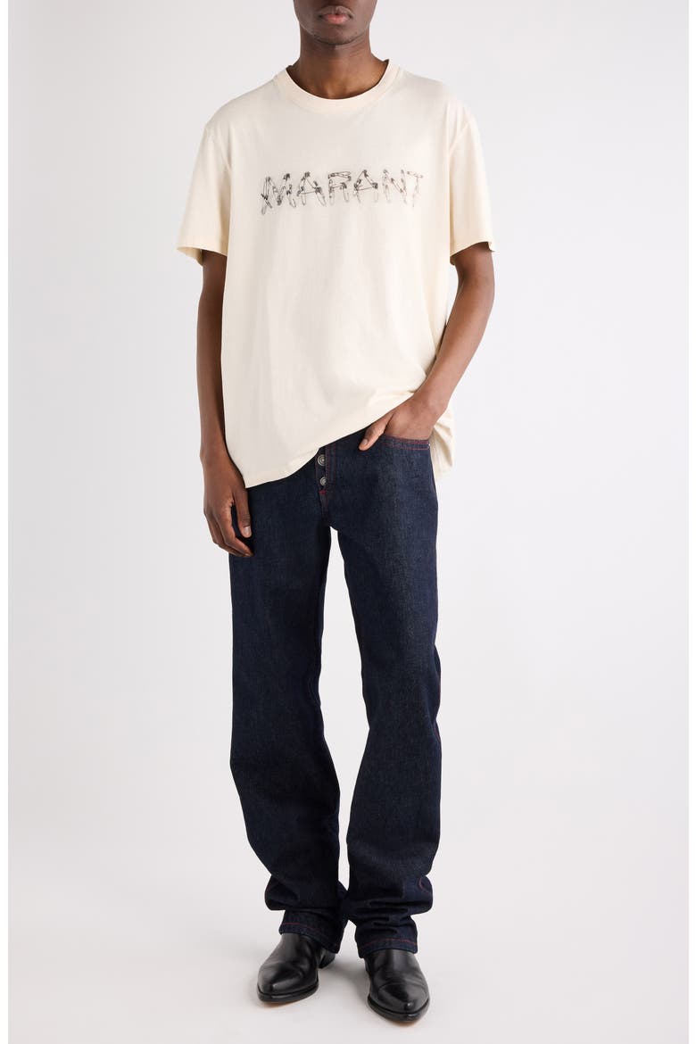 Honore Logo Graphic T-Shirt, Alternate, color, ECRU