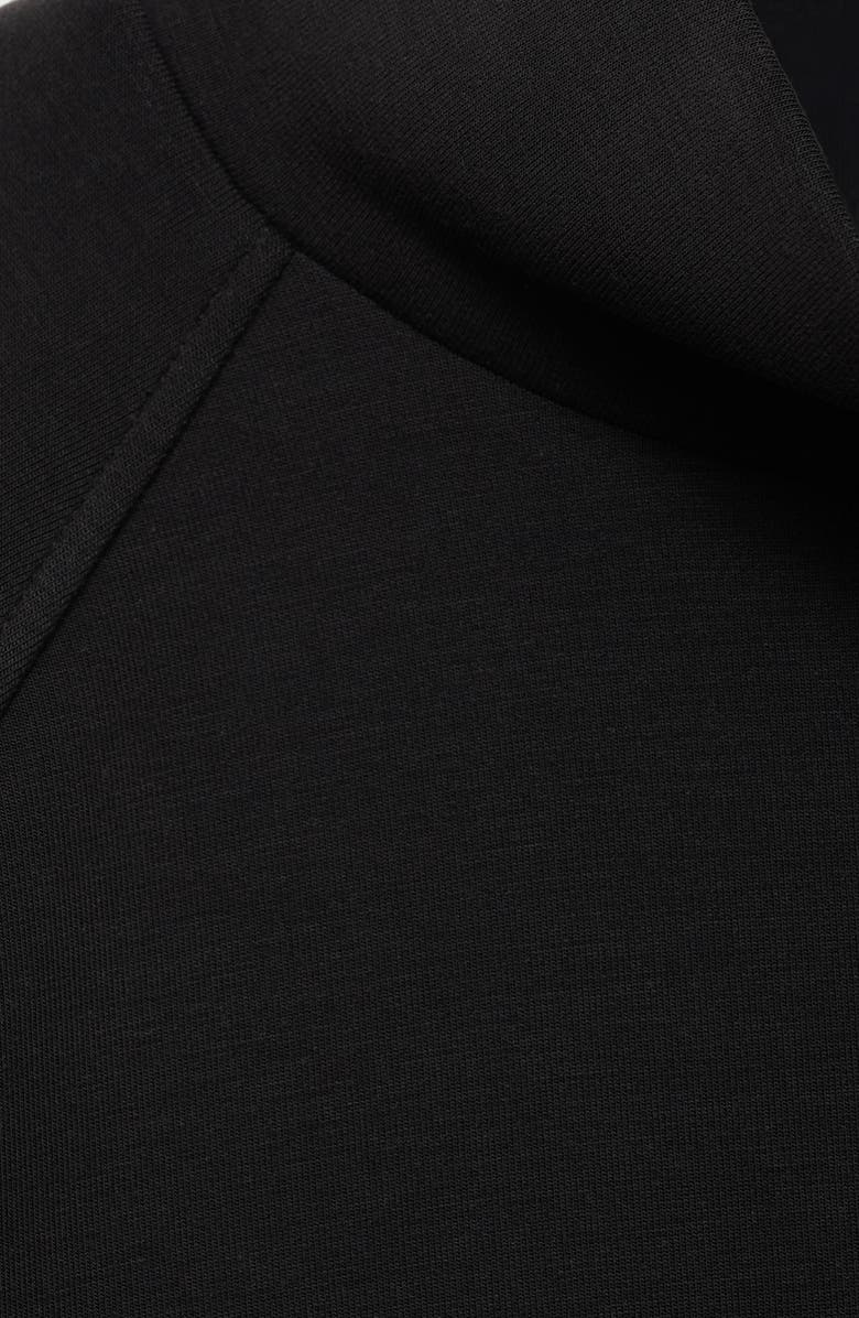 MANGO Mock Neck Sweatshirt, Alternate, color, Black