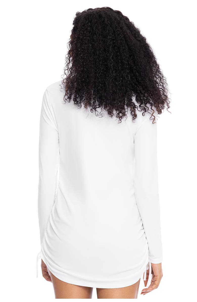 Coolibar Women's Ruche Swim Top - UPF 50+ Sun Protection - Key Biscayne, Alternate, color, White