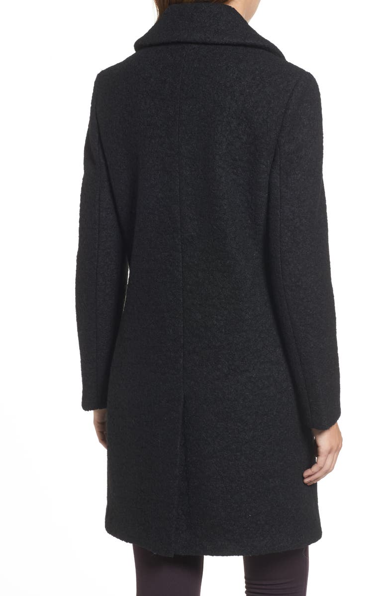 Tahari 'Tessa' Boiled Wool Blend Coat, Alternate, color,