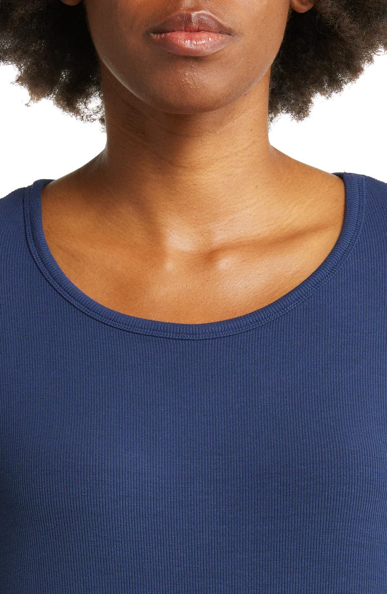 Cozy Earth Rib Knit Nightshirt, Alternate, color, Navy