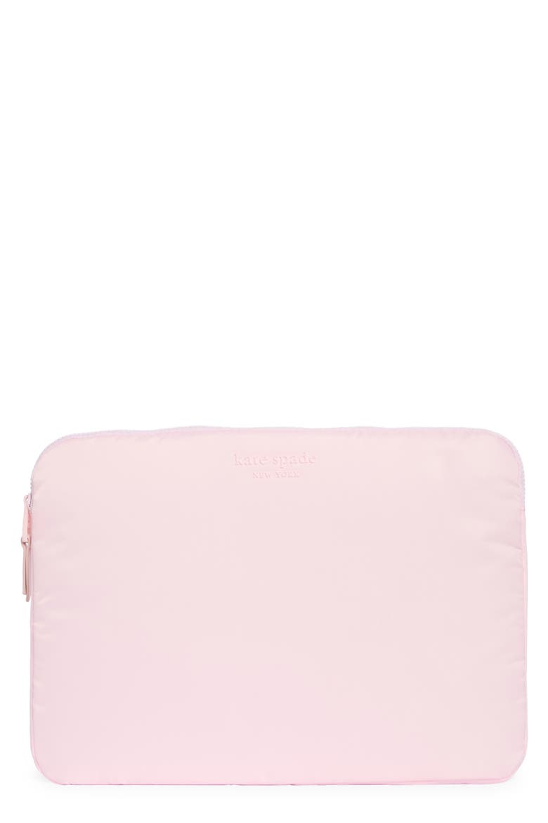 16-inch padded laptop sleeve, Main, color, CHALK PINK