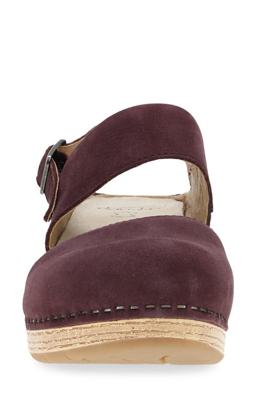 Dansko Lucia Slingback Platform Pump In Burgundy