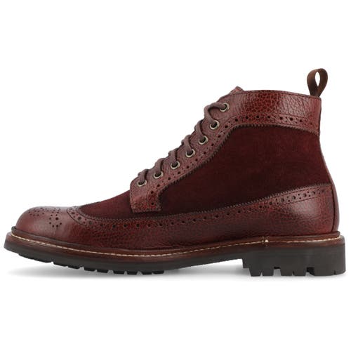 Taft The Boston Longwing Boot In Chili