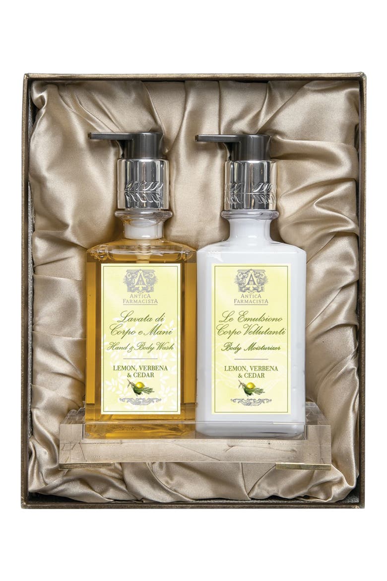 Lemon, Verbena & Cedar 3-Piece Bath & Body Gift Set, Main, color, NO COLOR