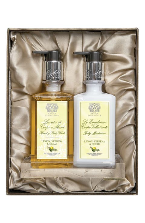 Lemon, Verbena & Cedar 3-Piece Bath & Body Gift Set