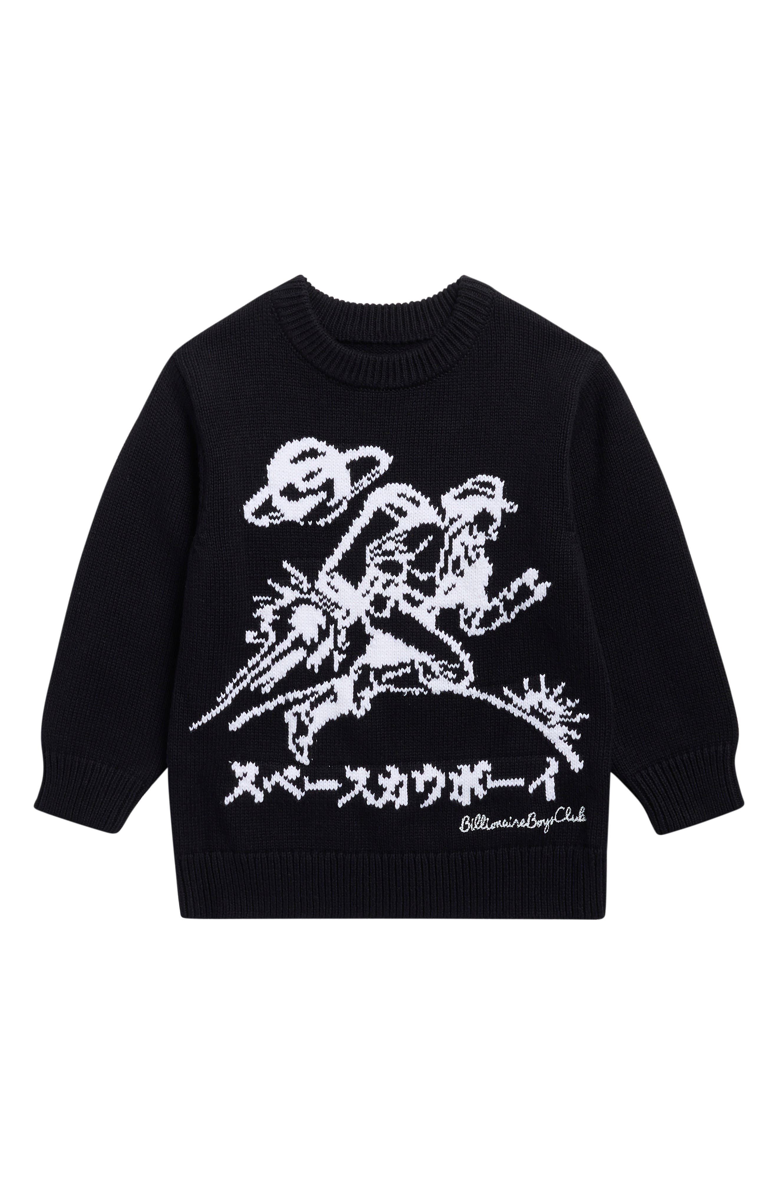 Billionaire Boys Club Kids' BB Astro Wrangler Cotton Crewneck Sweater