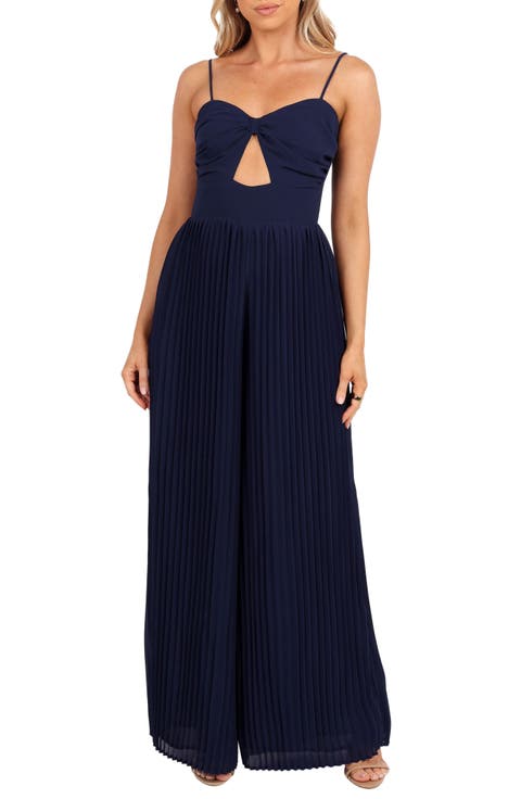 Alice Pleated Wide Leg Jumpsuit