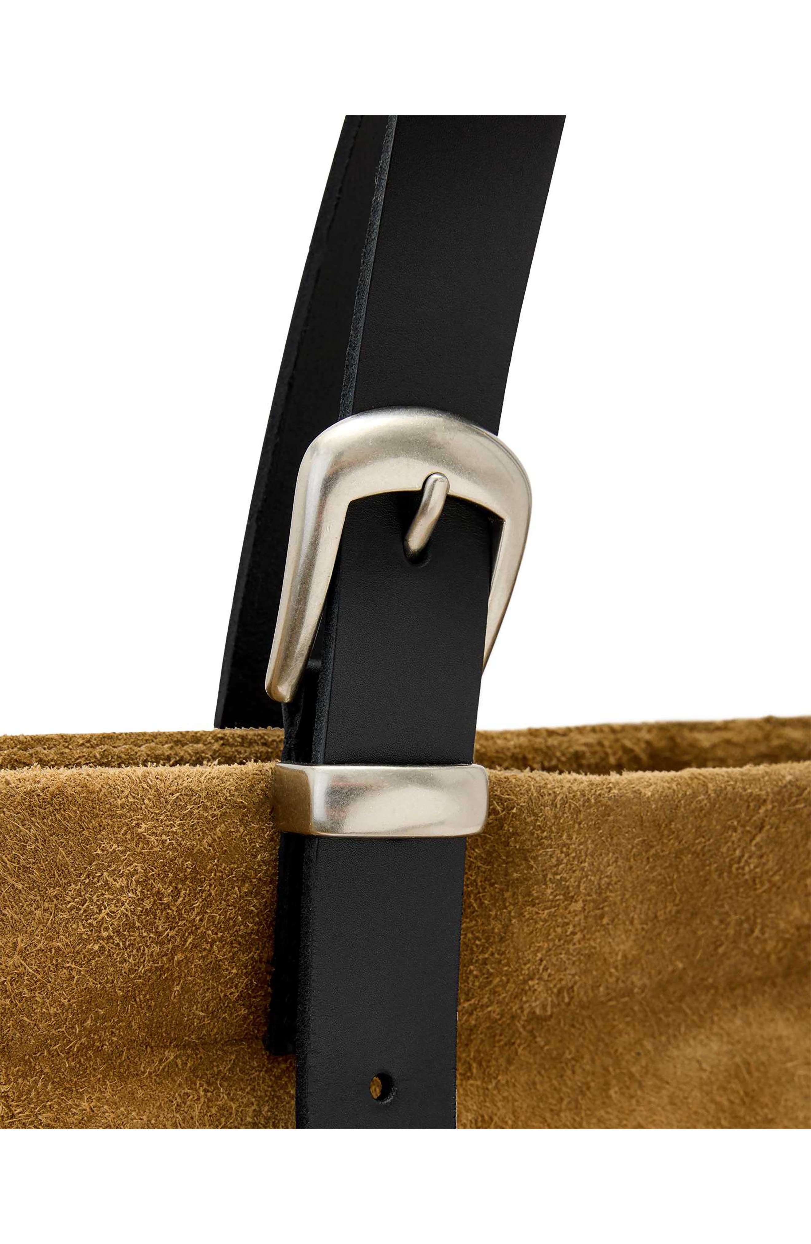 AllSaints Haven Leather Tote, Alternate, color, Biscuit Brown