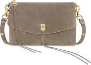 Rebecca Minkoff Darren Top Zip Suede Shoulder Bag