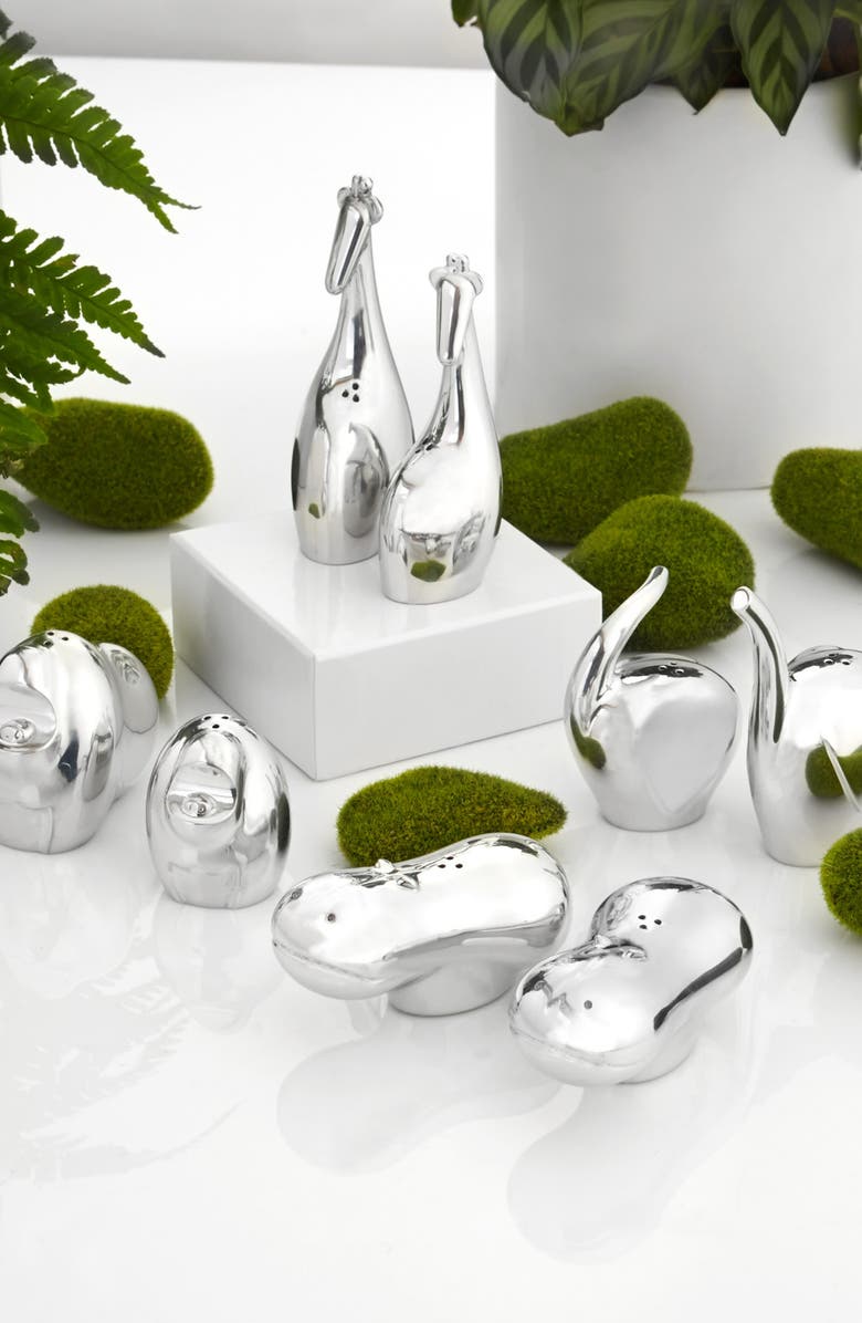 Nambé Savanna Hippo Salt & Pepper Shakers, Alternate, color,