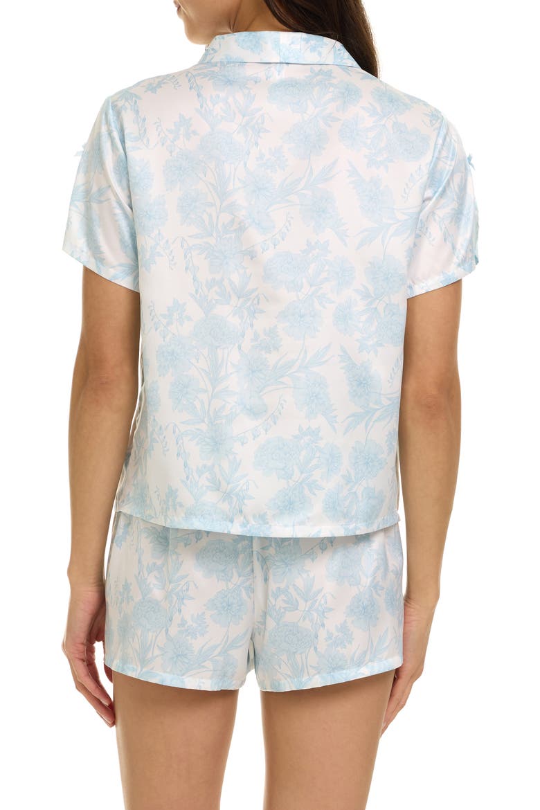 Odessa Floral Satin Pajamas, Alternate, color, LIGHT BLUE