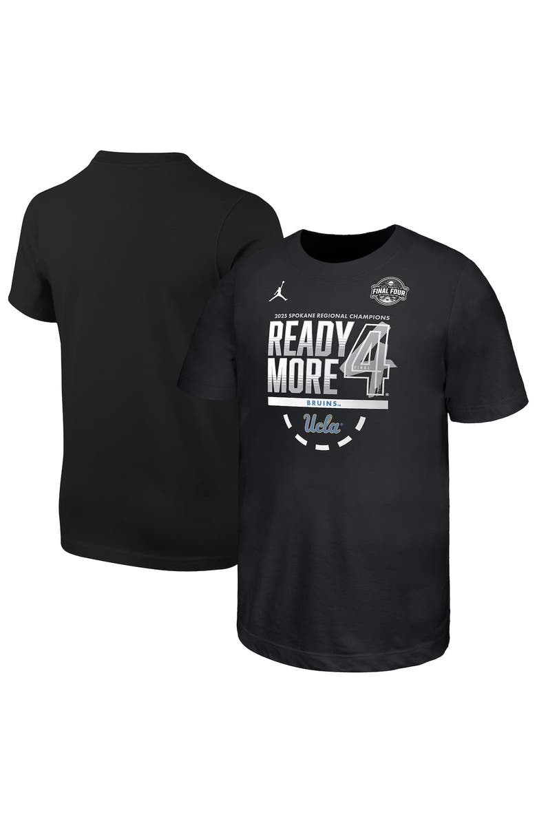 Jordan Brand Youth Jordan Brand  Black UCLA Bruins 2025 NCAA Women's Basketball Tournament March Madness Final Four Locker Room T-Shirt, Alternate, color, 