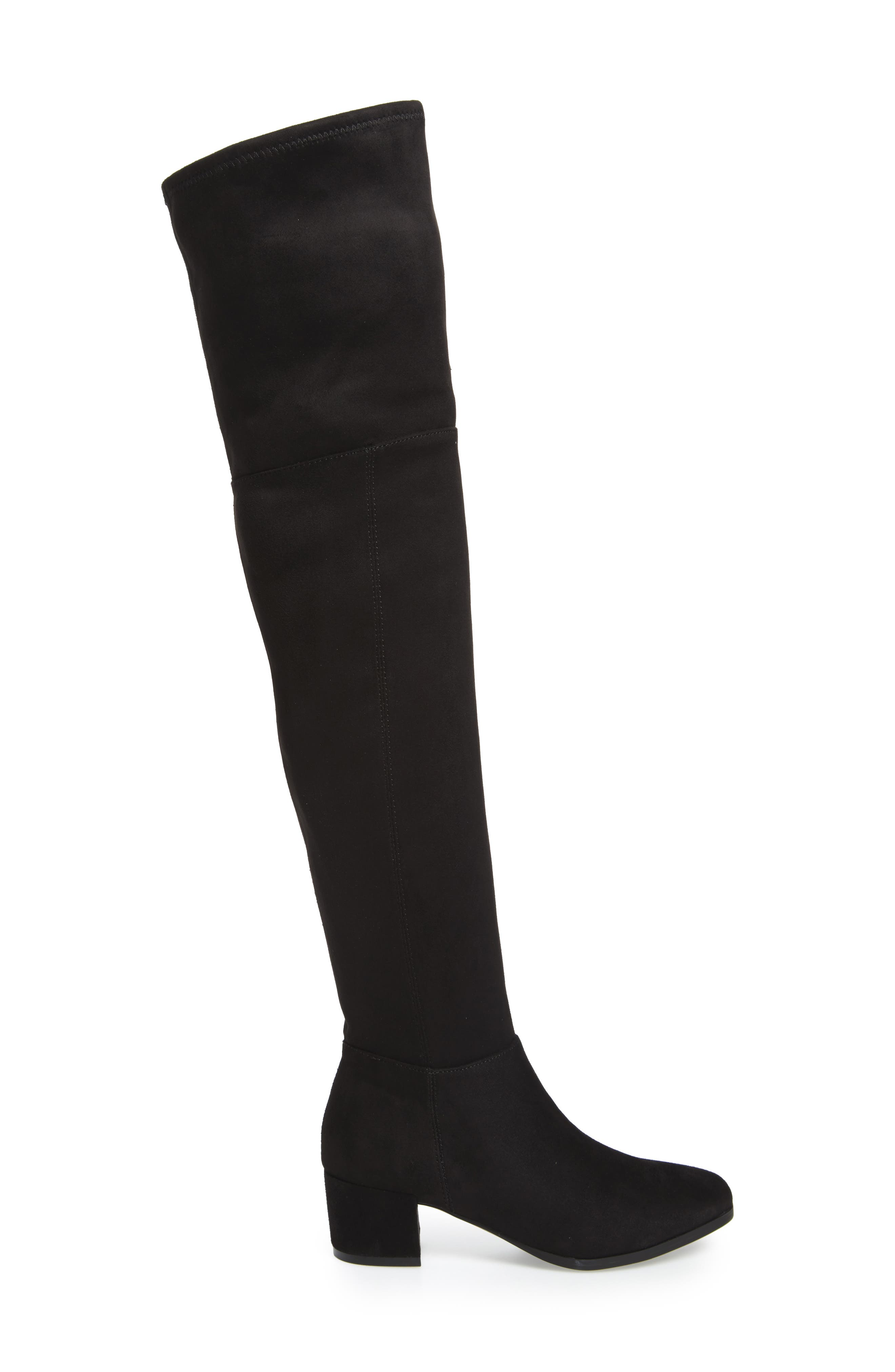 Festive Over the Knee Boot, Alternate, color, BLACK