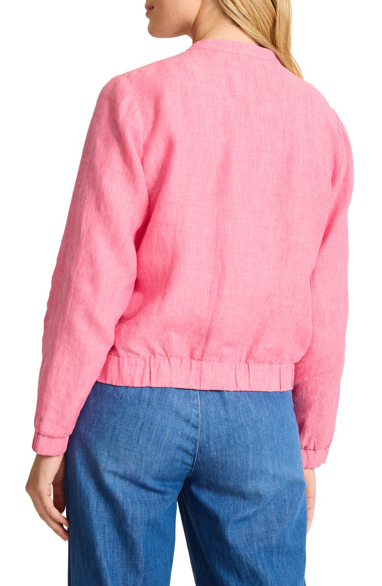Tommy Bahama Linen Bomber Jacket, Alternate, color, Pink Apple