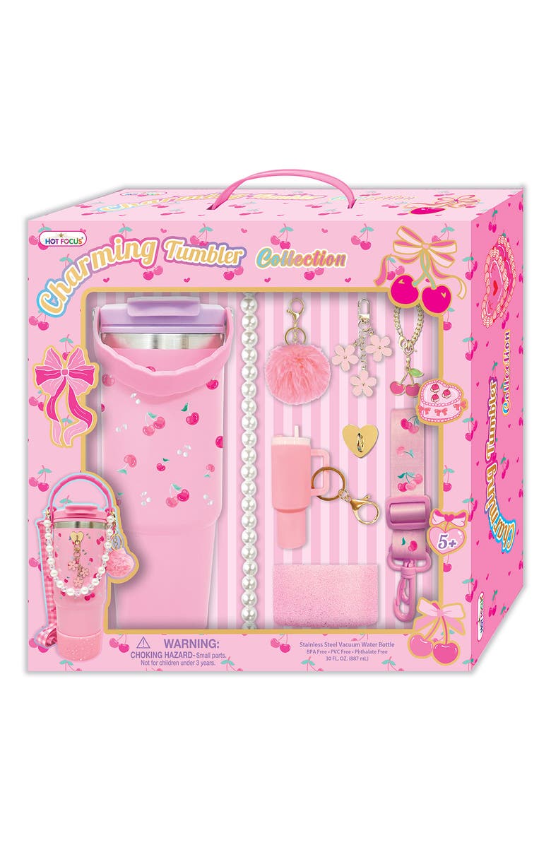 HOT FOCUS Cherry Charming Tumbler Set, Main, color, Pink Multi