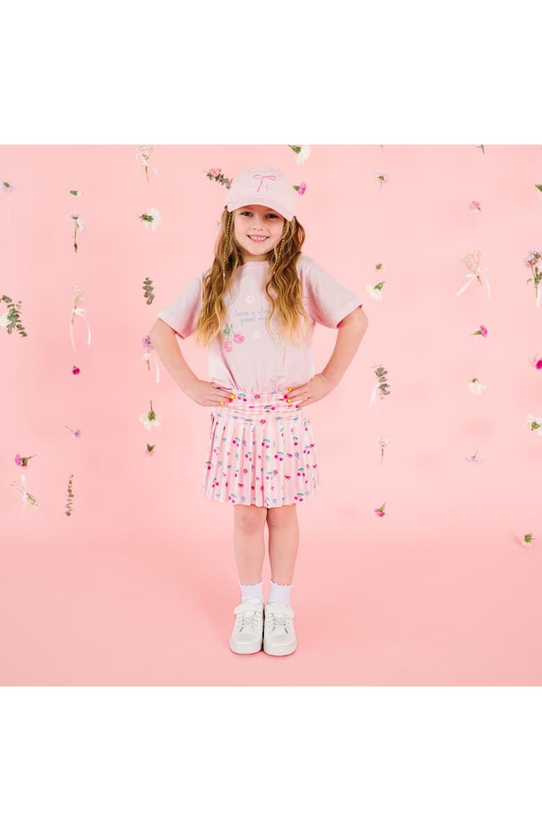 Sweet Wink Cherry Good Day Short Sleeve T-Shirt, Alternate, color, Ballet Pink