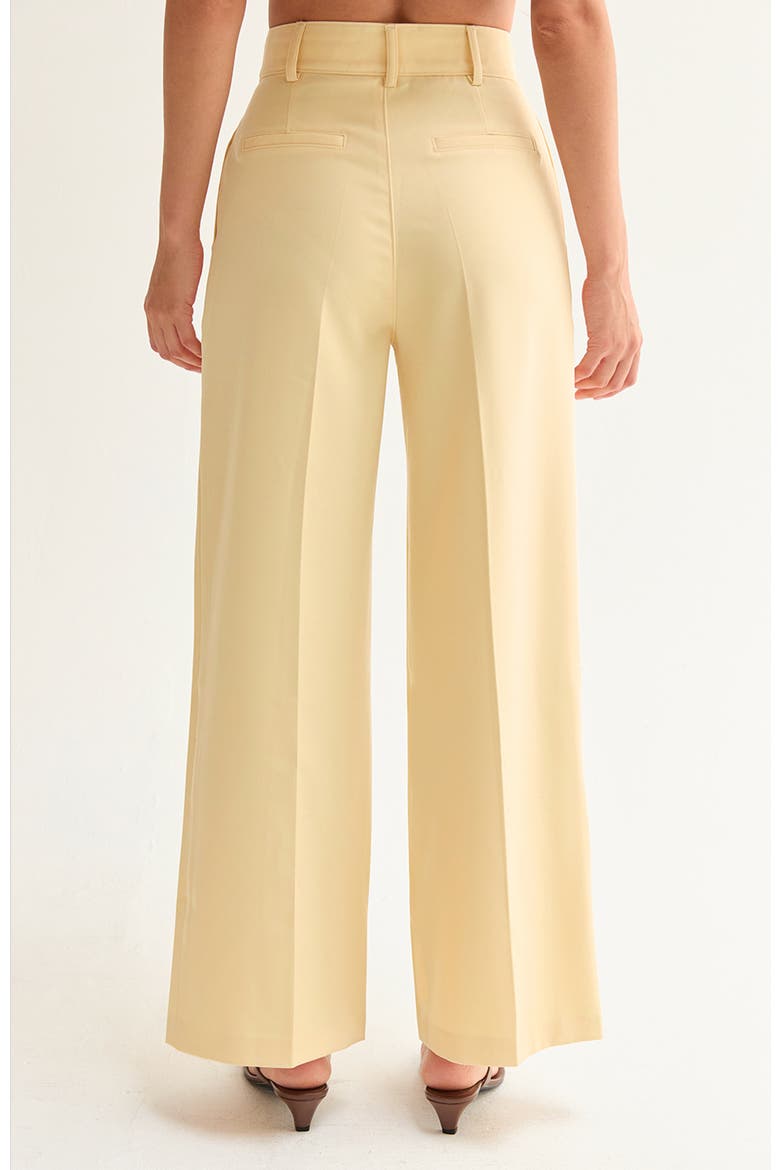 Wide Leg Trousers, Alternate, color, Yellow