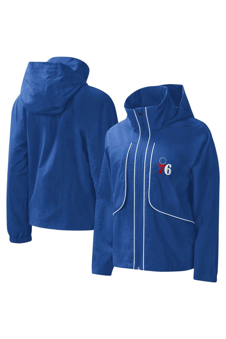 Women's G-III 4Her by Carl Banks Royal Philadelphia 76ers Last Shot Full-Zip Hoodie, Main, color, Royal