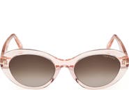 TOM FORD 53mm Oval Sunglasses