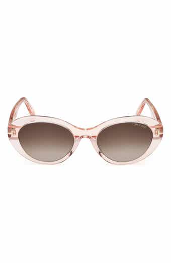 TOM FORD 53mm Oval Sunglasses