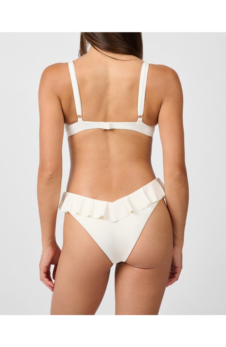 WeWoreWhat Ruffle Top, Alternate, color, Off White