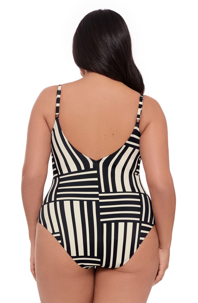 S3 U-Wire Adjustable One Piece Swimsuit, Alternate, color, Chic Crossing