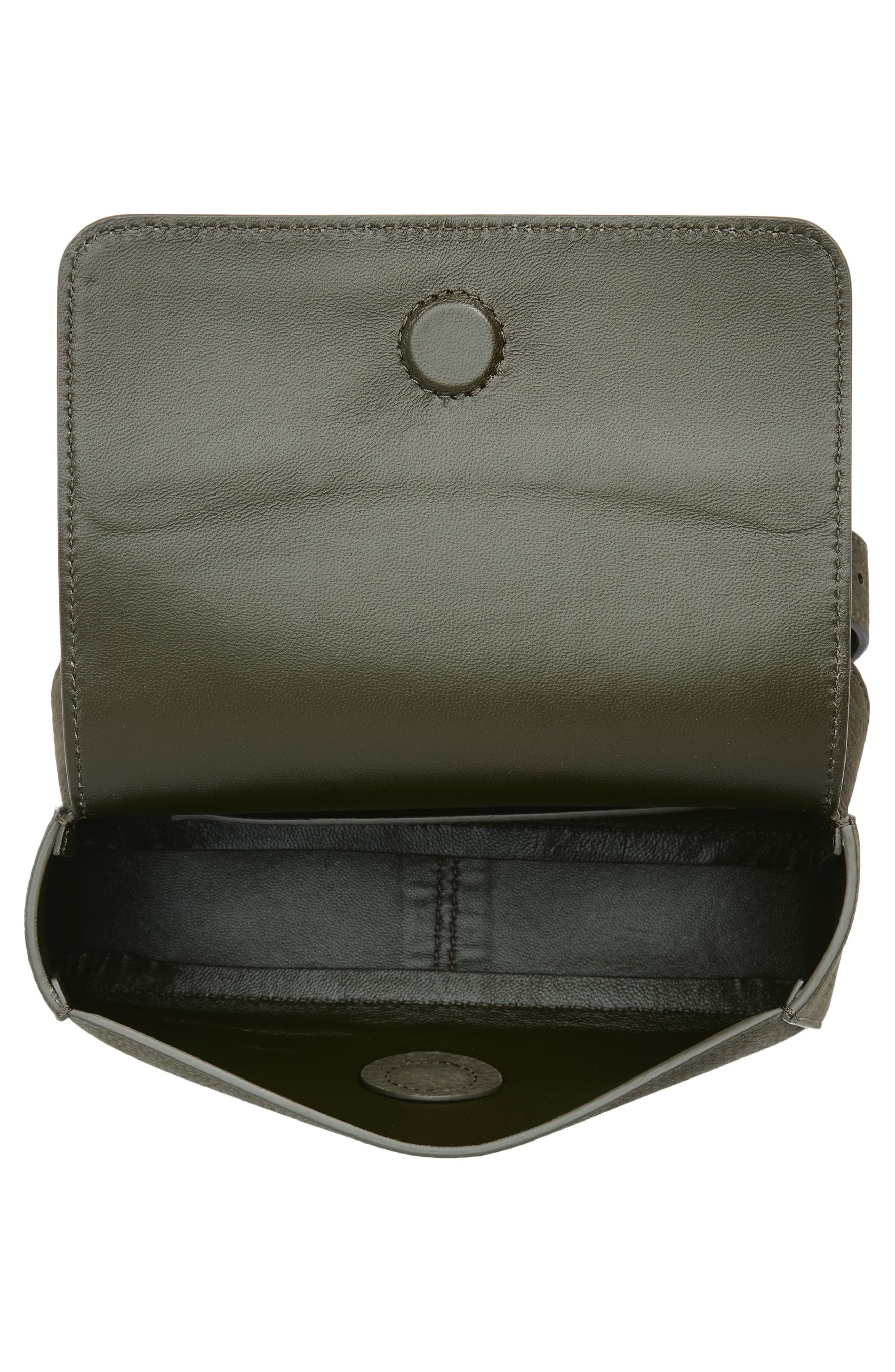 Mansur Gavriel Box Sling Leather Crossbody Bag, Alternate, color, Algae