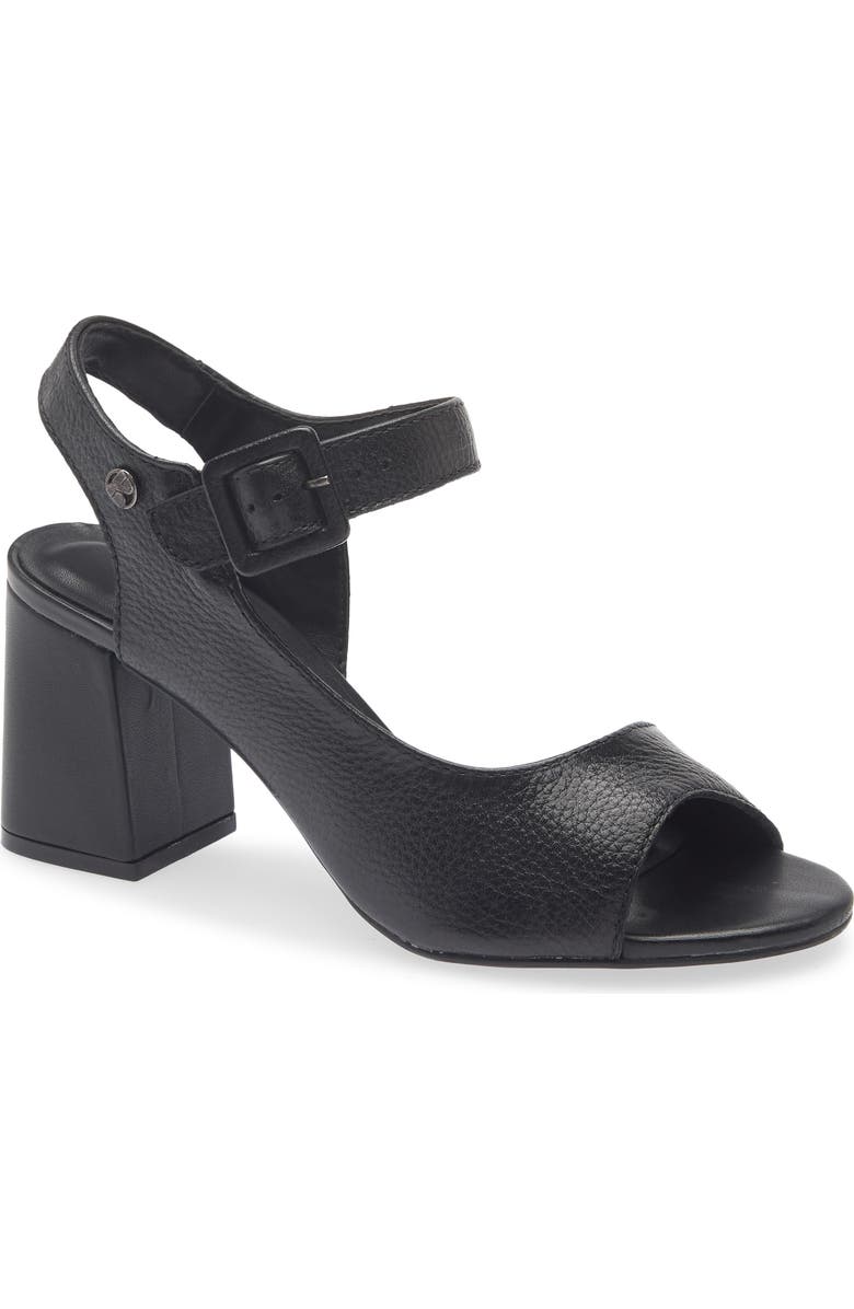 Bottero Block Heel Sandal, Main, color, Preto