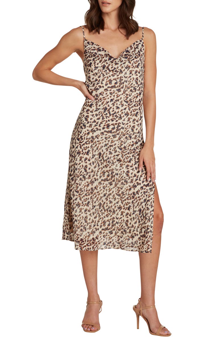 Willow Amelie Animal Print Minidress, Main, color,