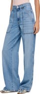 SANDRO Faded wide straight-leg jeans