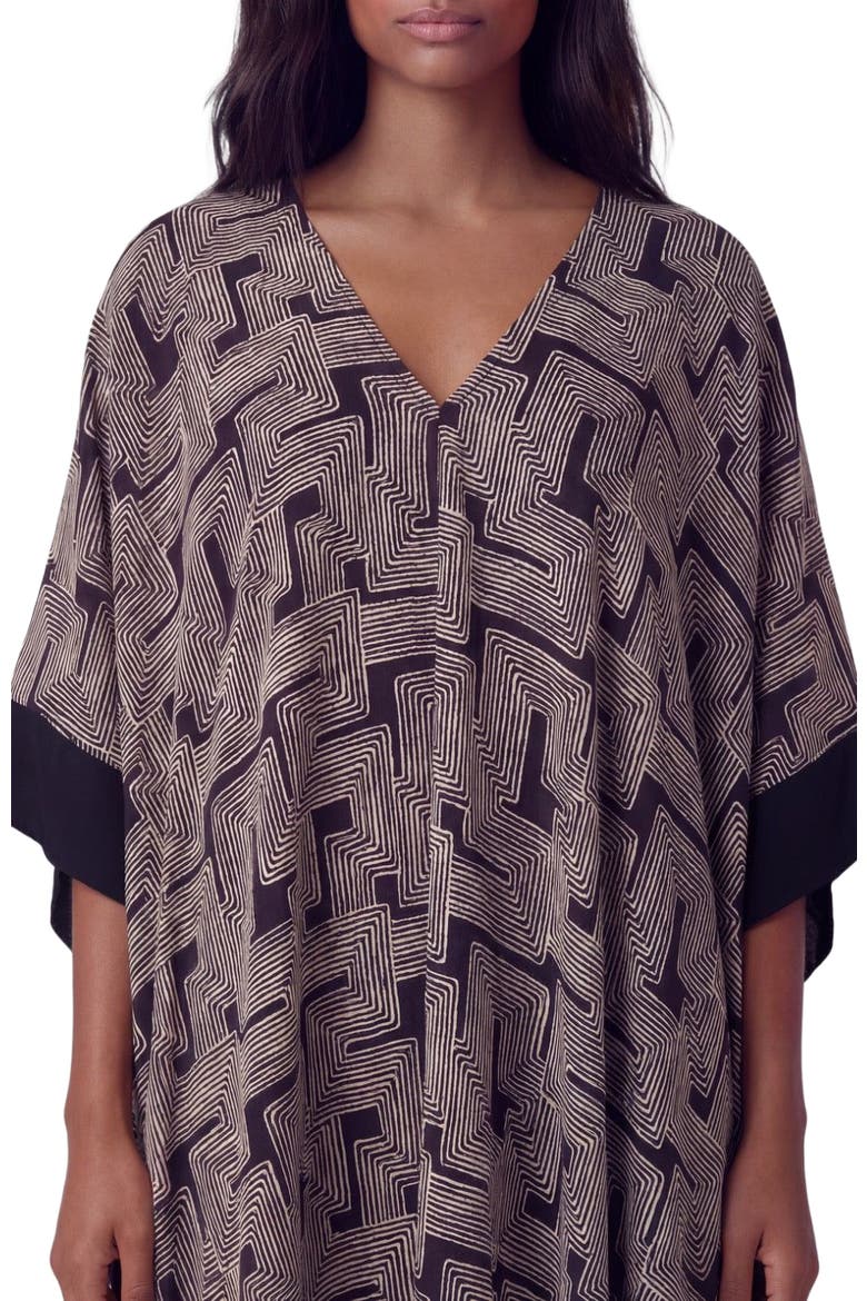 Inter Twine Womens Kaftan, Alternate, color, INTER TWINE BLACK