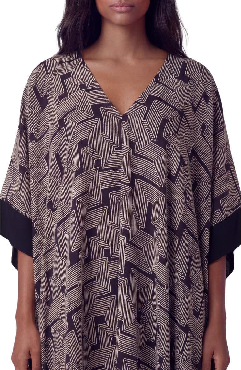 Lords of Harlech Inter Twine Womens Kaftan, Alternate, color, Inter Twine Black