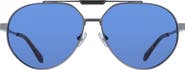 FERRAGAMO 62mm Oversize Aviator Sunglasses