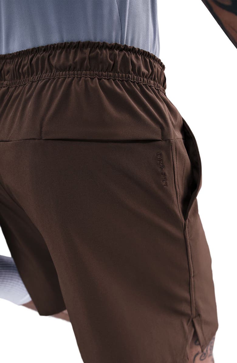 Nike Dri-FIT Unlimited 7-Inch Unlined Athletic Shorts, Alternate, color, 237 Baroque Brown/Black/Baroque Brown