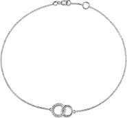 DELMAR Diamond Circle Charm Bracelet - 0.1ct.
