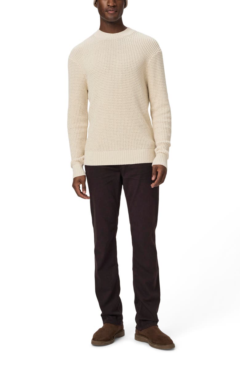 PAIGE Mylo Waffle Organic Cotton Sweater, Alternate, color, Heathered Natural