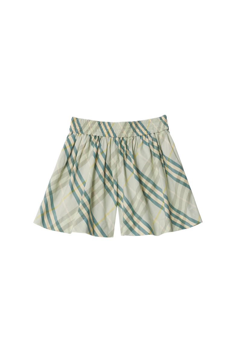 Burberry Check Cotton Shorts, Main, color, Breeze