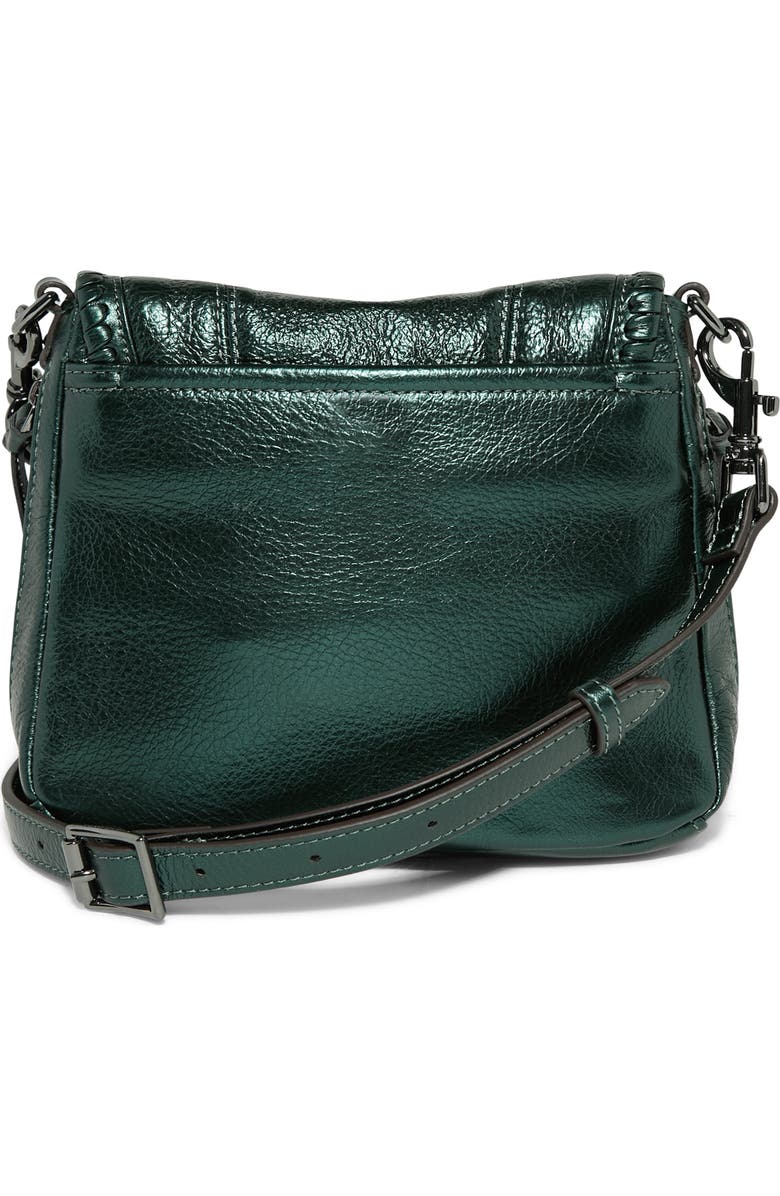 AIMEE All for Love Genuine Calf Hair & Leather Mini Crossbody Bag, Alternate, color, Metallic Forest