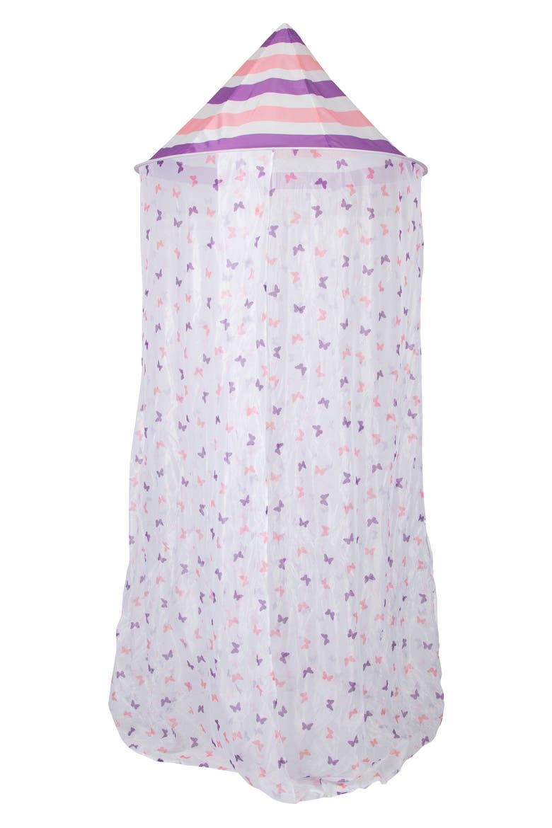 Butterfly Hanging Canopy, Main, color, PURPLE WHITE