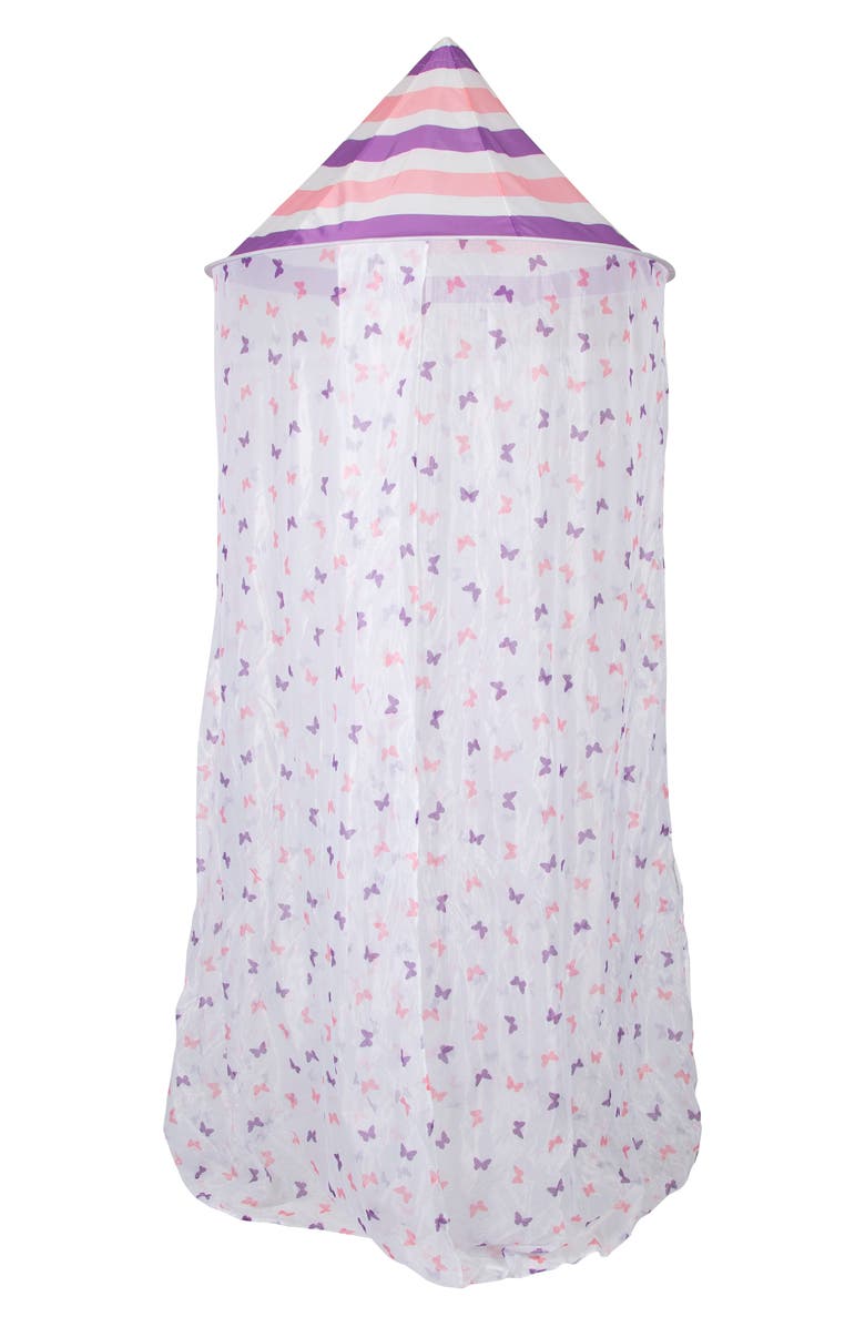 Pacific Play Tents Butterfly Hanging Canopy, Main, color, Purple White