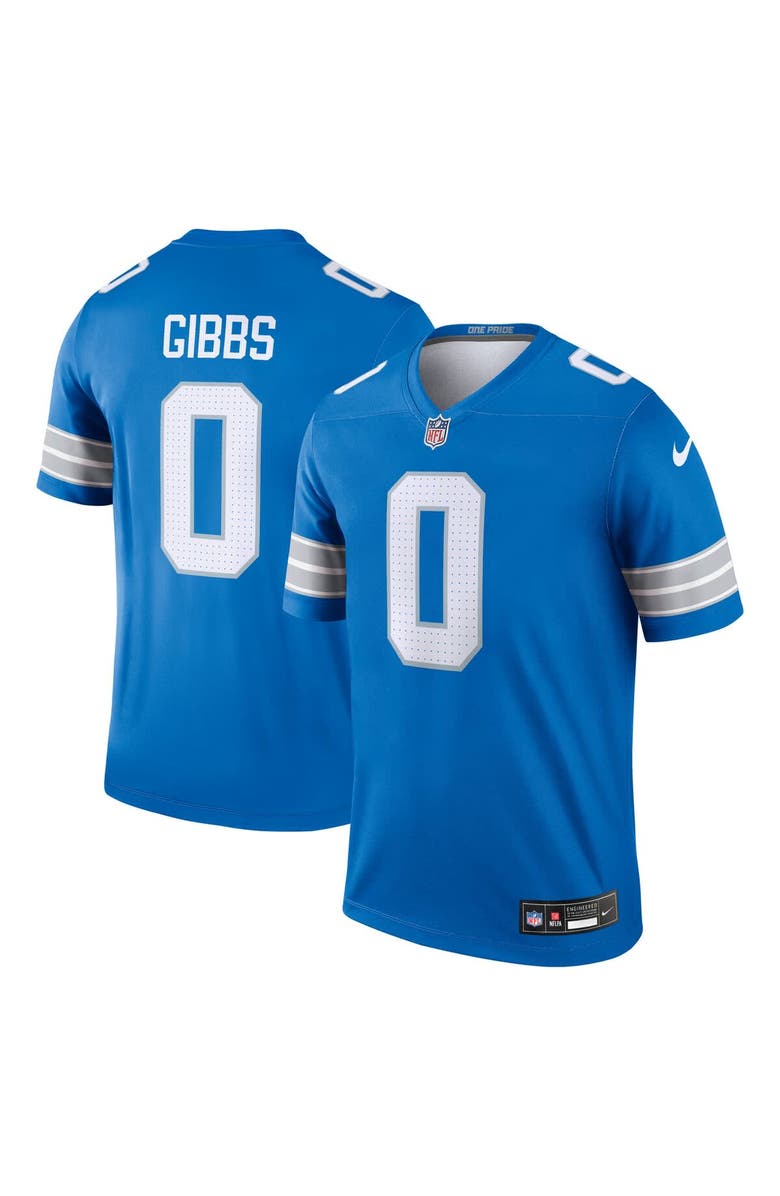 Nike Men's Nike Jahmyr Gibbs Blue Detroit Lions Team Legend Jersey, Main, color, Blue