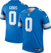 Nike Men's Nike Jahmyr Gibbs Blue Detroit Lions Team Legend Jersey